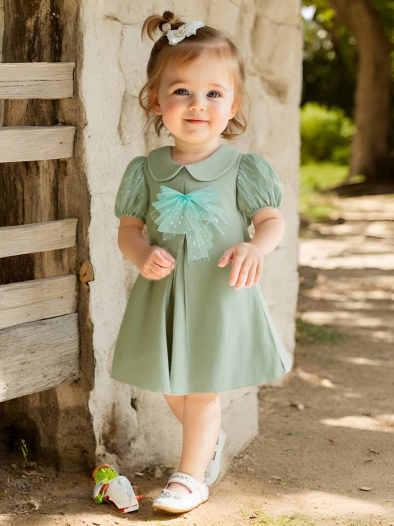 Groen Bow Dress