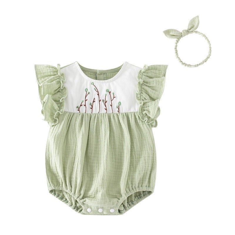 Ava muslin romper