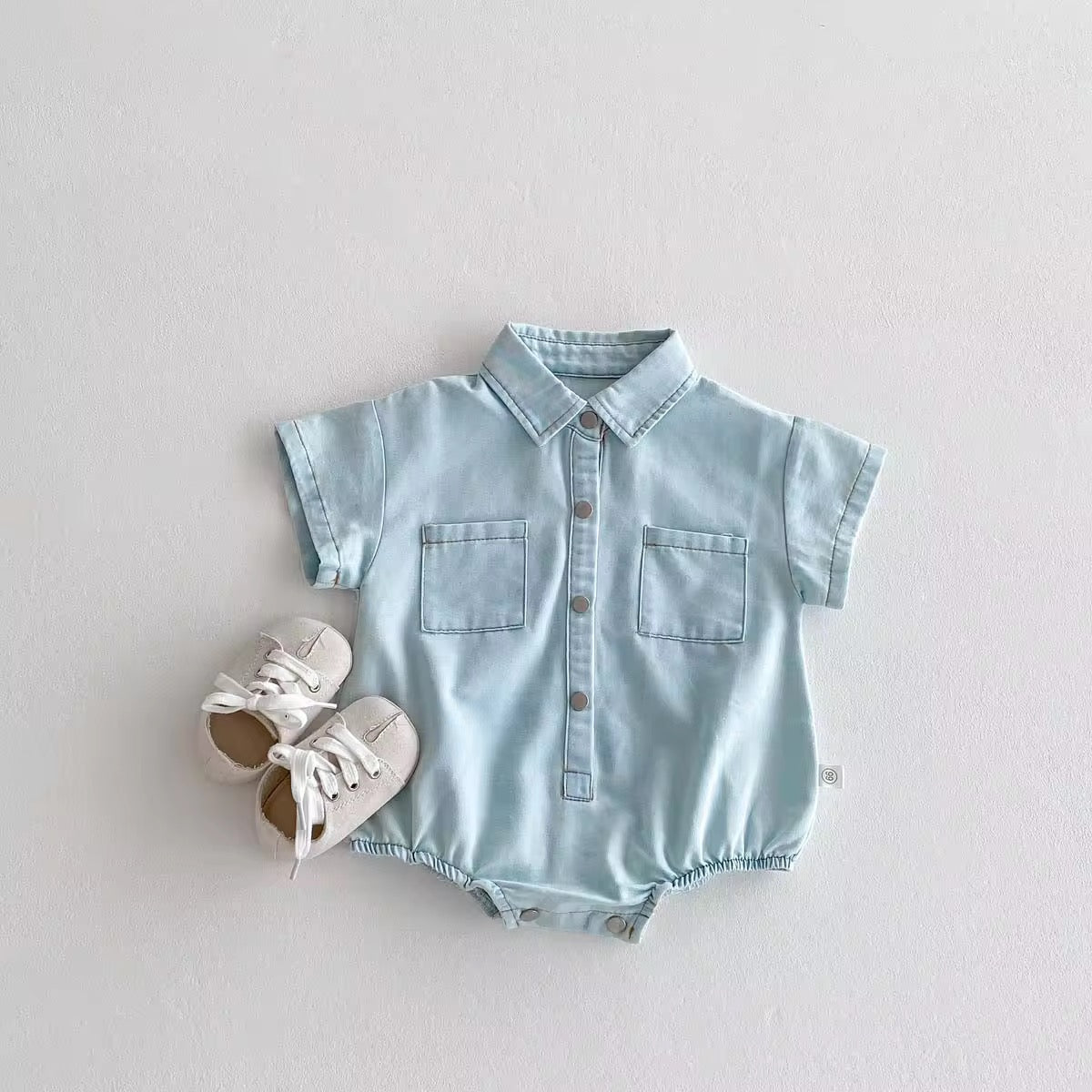 Mario denim romper