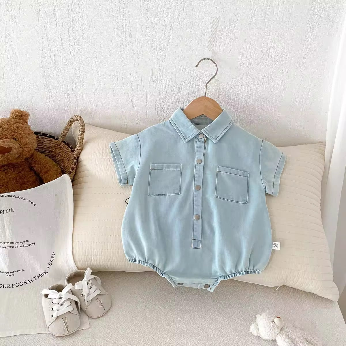 Mario denim romper