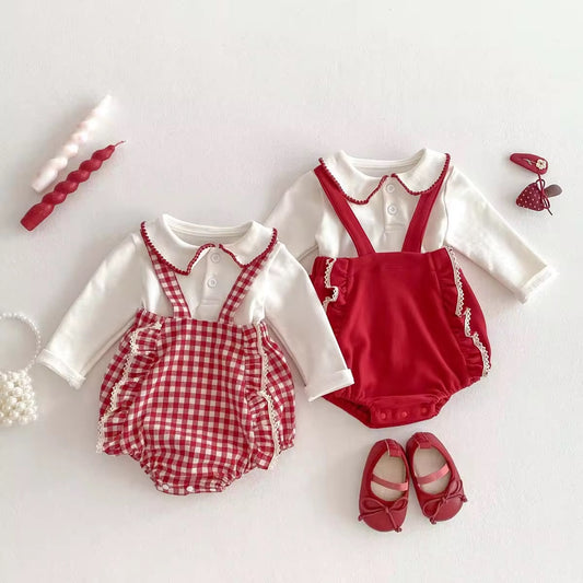 Mariana red romper