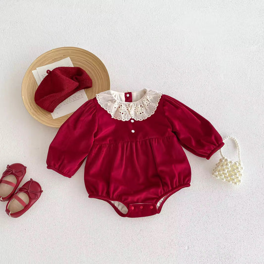 Ela red romper