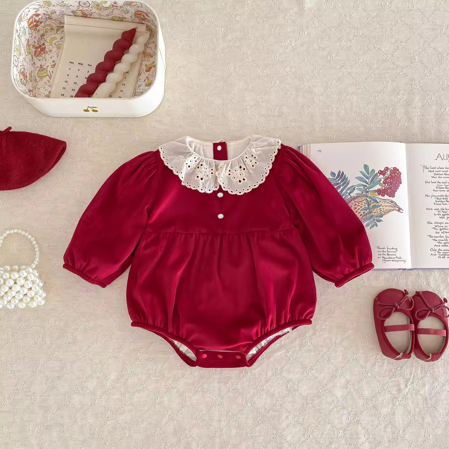 Ela red romper