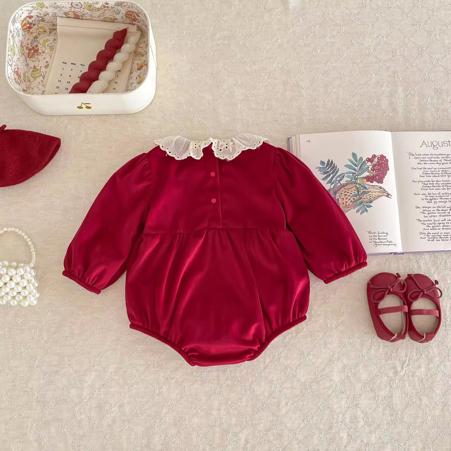 Ela red romper